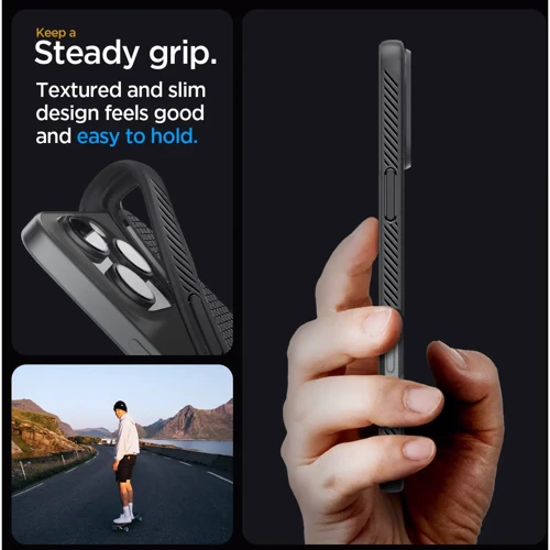 Чехол для iPhone Spigen Liquid Air Matte Black (ACS07988) for iPhone 16 Pro Max фото 16