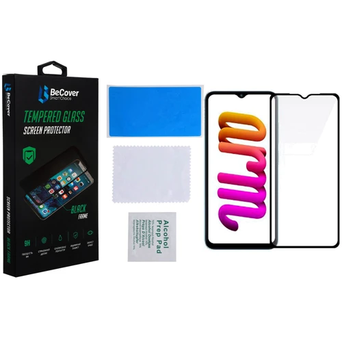 Аксессуар для смартфона BeCover Tempered Glass Black for Xiaomi Poco M5 4G (708148)