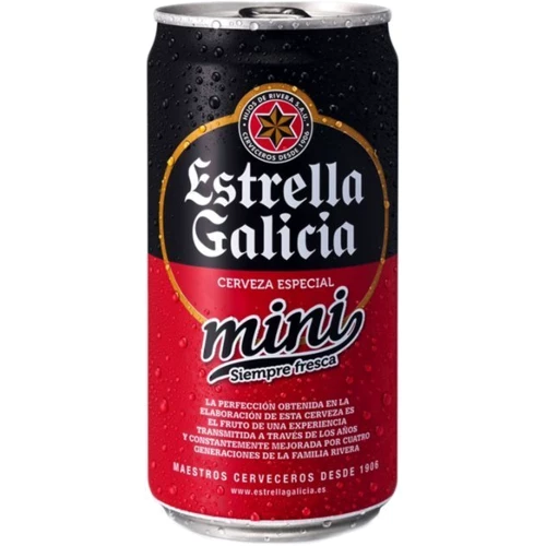 Пиво светлое Estrella Galicia Especial ж/б 0.25 л (PLK8412598000515)