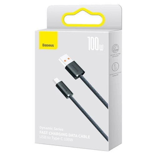 Кабель Baseus USB Cable to USB-C Dynamic Series 100W 1m Slate Grey (CALD000616) фото 4