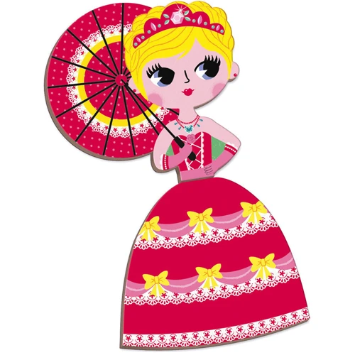 Магнитная книга Janod Принцессы 55 элемента (J02725)