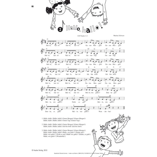 Spielerisch Deutsch lernen: Lieder und Reime mit Audio-CD: Виробник Hueber