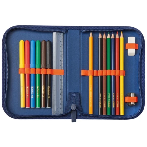 Ранец школьный укомплектованный Herlitz ULTRALIGHT PLUS Geometric (50026838): Спинка Ортопедическая (анатомическая)