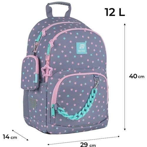 Набор Kite рюкзак + пенал + сумка для обуви 585 Kawaii Star (SET_K25-585M-2) фото 13