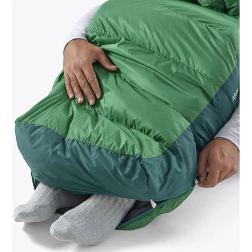 Спальный мешок Sea to Summit Ascent -1C/30F Long Rain Forest Green (STS ASL041101-212002): Материал внешней ткани 20D Nylon+DWR