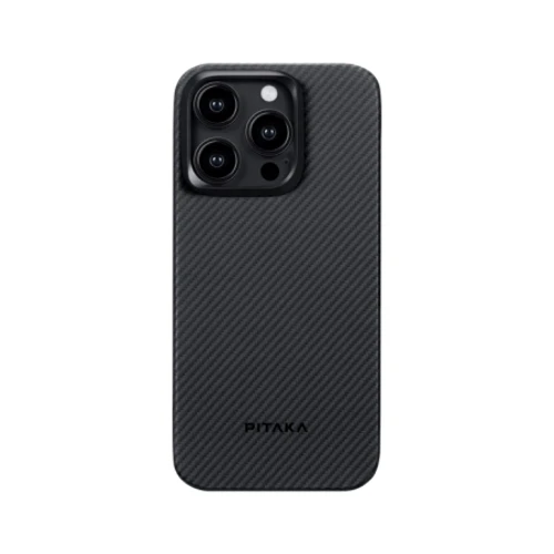Чехол для iPhone Pitaka MagEZ Case 4 Twill 1500D Black/Grey (KI1501PM) for iPhone 15 Pro Max