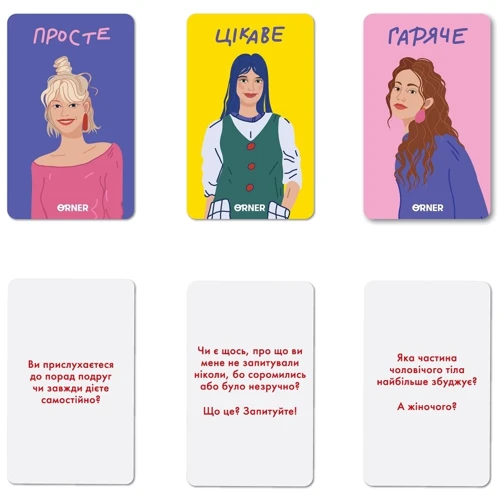 Розмовна гра Orner Розкажи мені все. Girls edition: Обложка Картон