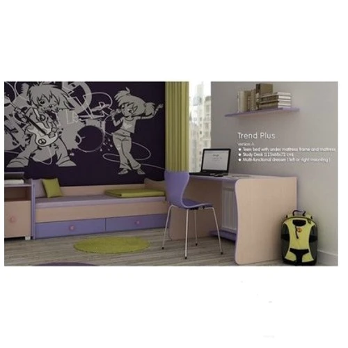 Кроватка-трансформер Bertoni Trend Plus (white/violet)