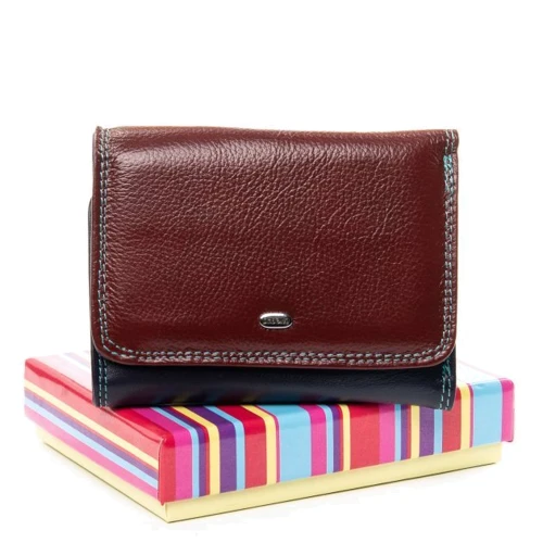 Женский кошелек Dr. Bond Rainbow бордовый (WRS-15 date-red)
