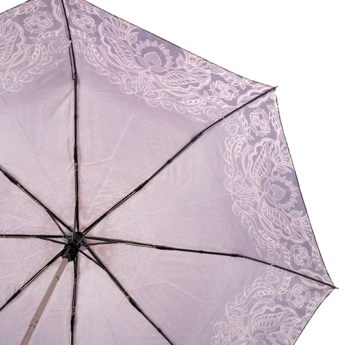 Зонт женский полуавтомат Art Rain коричневый (ZAR3614-52): Тип ручки Прямая