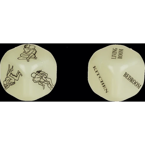 Неонові кубики Sex Dice Kamasutra Neon, 2 шт.