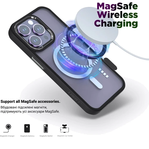 Чехол для iPhone ArmorStandart Unit MagCase Black for iPhone 17 Pro (ARM86289)