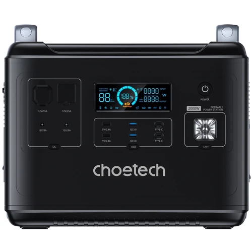 Зарядная станция Choetech 2000W 1997Wh Black (BS006)