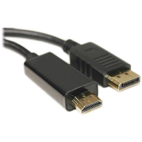 Кабель і перехідник PowerPlant DisplayPort - HDMI v1.4 1.8 м (KD00AS1278)