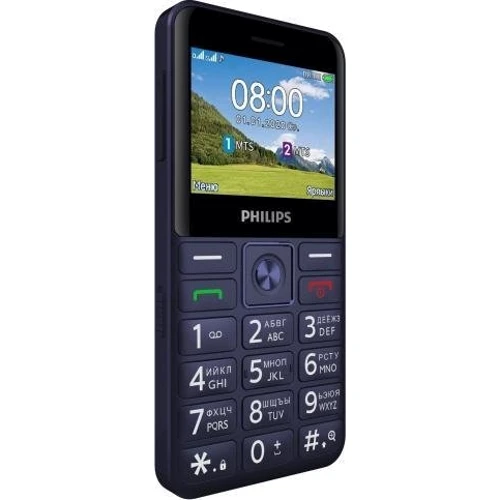 Мобільний телефон Philips Xenium E207 Blue (UA UCRF): Камера 0.08 МП