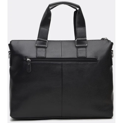 Чоловіча сумка месенджер Borsa Leather чорна (K18825-black): Тип Сумки