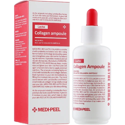 Medi-Peel Red Lacto Collagen Ampoule Ампульная сыворотка с коллагеном и бифидобактериями 70 мл