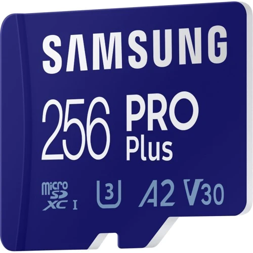 Карта памяти Samsung 256GB microSDXC Class 10 UHS-I U3 PRO Plus + adapter (MB-MD256KA/RU): Тип карты MicroSDXC