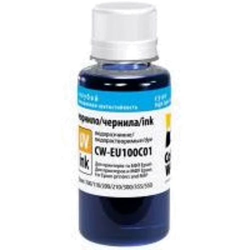 Чернила ColorWay Epson L-100/L200Cyan (CW-EW101C01): Цвет Cyan