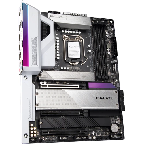 GIGABYTE Z590 VISION G: Оперативная память 4xDDR4 3200 МГц, до 128 ГБ