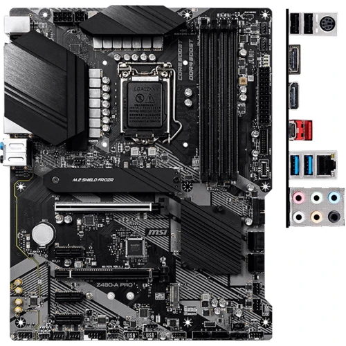 MSI Z490-A PRO: Оперативна пам'ять 4xDDR4 4800 МГц, до 128 ГБ