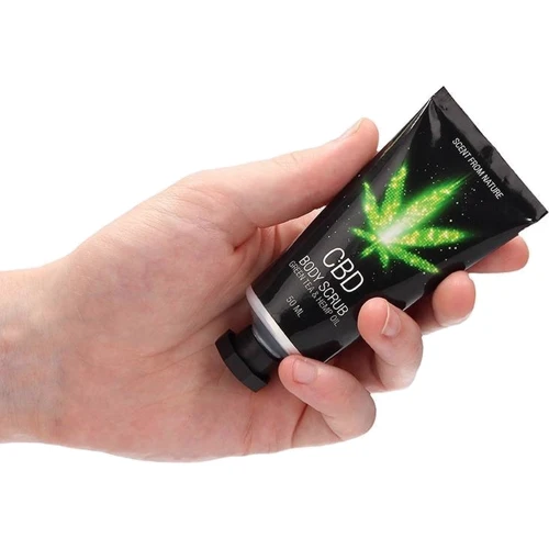 Набір після ванни та душу CBD Gift set - GREEN TEA & HEMP OIL (4 предмети)