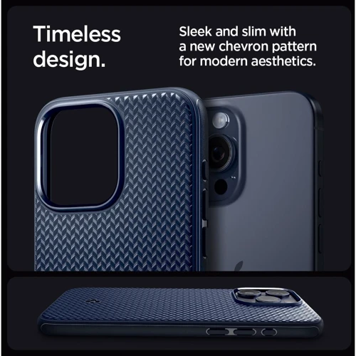 Чехол для iPhone Spigen Mag Armor MagFit Navy Blue (ACS06672) for iPhone 15 Plus: Материалы поликарбонат и полиуретан