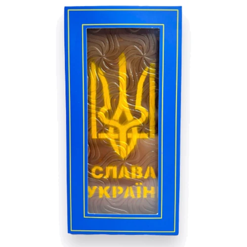 Шоколад молочный Laviva Chocolate Milk chocolate "Slava" 33.6 % "Слава Україні" 90 г (UA-0056): Вес, г 90
