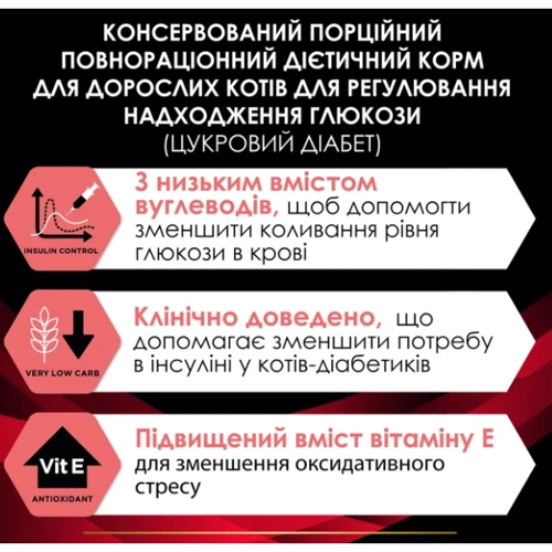 Влажный корм Purina Pro Plan DM ST/OX Diabetes Managment для регулирования поступления глюкозы сахарный диабет кусочки в соусе с курицей 10х85 г (8445290093493): Основные ингредиенты Рыба, Курица