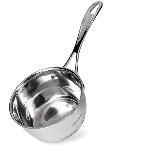 Ківш Fissman FELICE 12х9.5 см, 0.6 л (5326): Ручки из нержавеющей стали