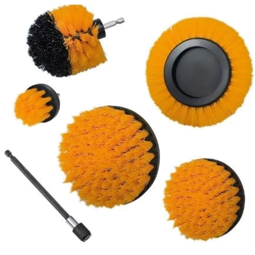 Набір щіток для шуруповерта S&R 6 шт середня жорсткість (139002601): Виробник S&R