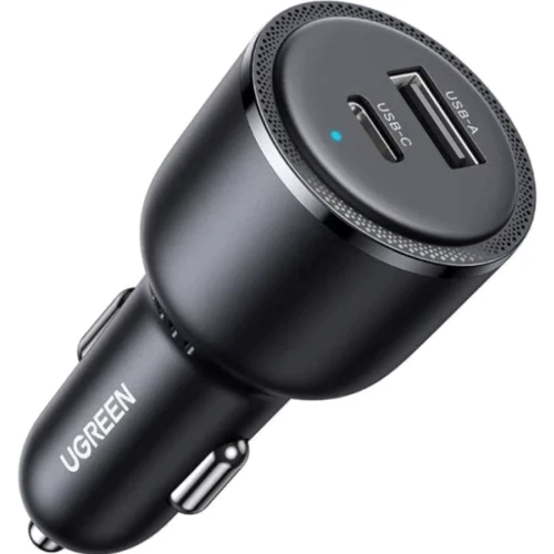 Зарядний пристрій Ugreen Car Charger EC701 USB+USB-C 63W Black (35023)