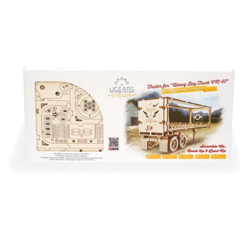 Механічний 3D пазл UGEARS "Напівпричіп до моделі« Тягач VM-03 "(70057) фото 4