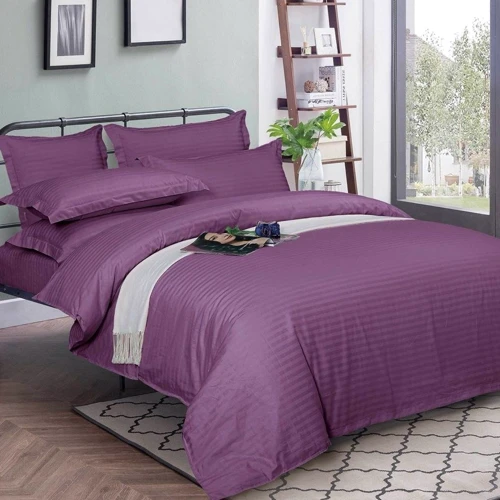 Комплект постельного белья Emily Fiber Lilac Stripe микрофибра полуторный (94031195)