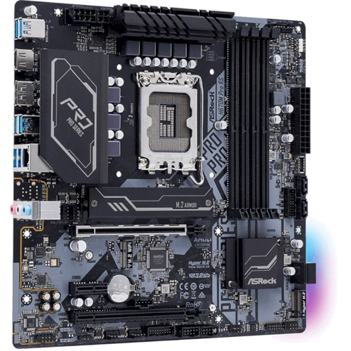 ASRock H670M Pro RS: Роз'єми на платі USB 3.2 Gen 1, USB 2.0