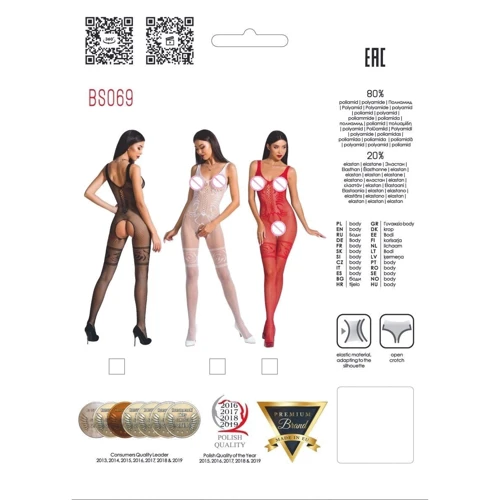 Бодистокинг Passion BS069 white
