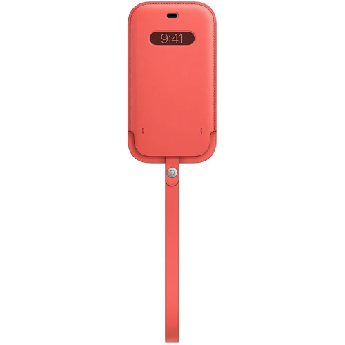 Чехол для iPhone Apple Leather Sleeve Case Pink Citrus (MHYA3) for iPhone 12/iPhone 12 Pro: Материалы кожа