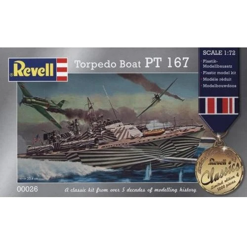 Торпедный катер Revell PT 167 (1941г., США) (RV00026)