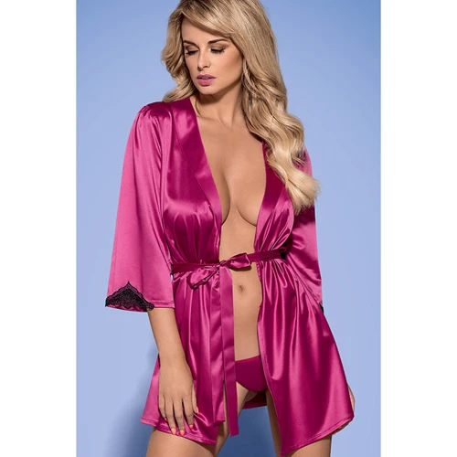 Комплект Obsessive Satinia robe, L/XL