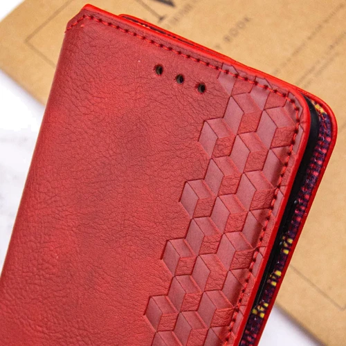 Чехол для телефонов Mobile Case Getman Cubic Red for Xiaomi Redmi A3: Материал искусcтвенная кожа и термополиуретан