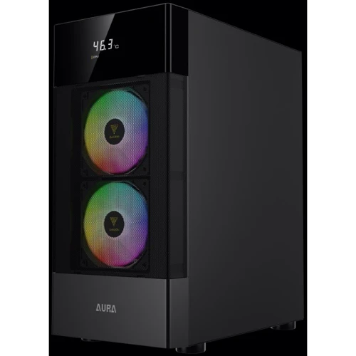 Корпус GAMDIAS AURA GC5 (4712960139541): Материал передней панели пластик и металл