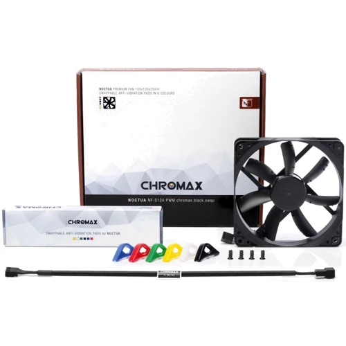 Кулер Noctua NF-S12A PWM chromax.black.swap: Тип вентилятор