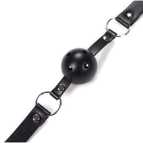 Кляп шар Classic plastic Black, SKN-KK03