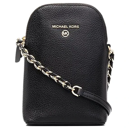 Женская сумка кросс боди Michael Kors Jet Set CharSNChn Phn Xbody черная (32T0GT9C1L001)
