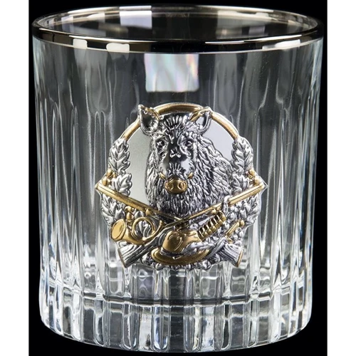 Набор для виски Boss Crystal Охота 7 предметов, платина, серебро, золото, хрусталь (BCR7HUNTPL) фото 2
