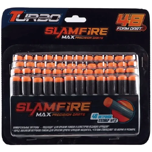 Набір патронів Turbo Slamfire Maх м'яких 48 шт. (ВТ352): Виробник Turbo