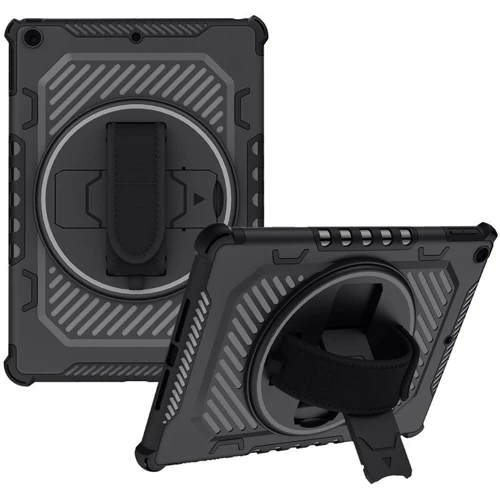 Аксессуар для iPad BeCover Mecha Armored Shockproof Case with Stand Black for iPad 10.2 (2019-2021) (709933): Цвет черный