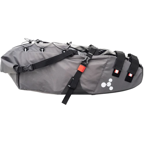 Велосумка Сумка подседельная GEOSMINA Large Seat Bag (15L), 520г, серая (BIB-47-41)