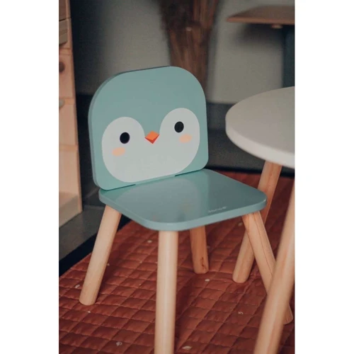 Столик и 2 стульчика Janod Мишка и пингвин (J09650)