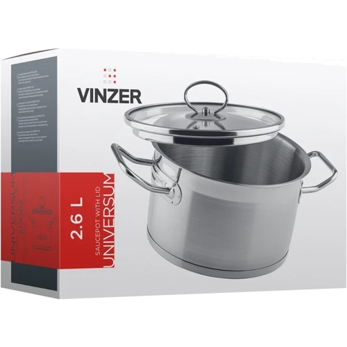 Кастрюля Vinzer Universum 18 см 2.6 л (50062): Тип Традиционная